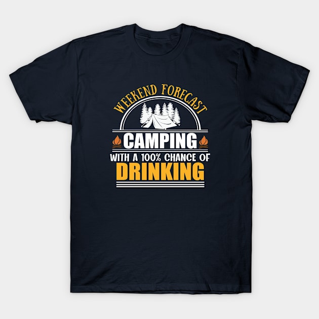 Weekend forecast with a chance of drinking T-Shirt by omitay